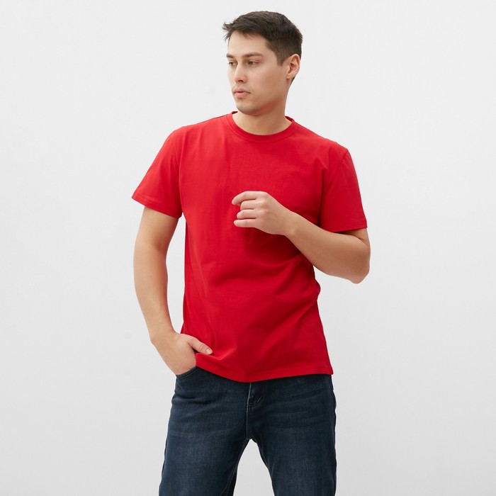 Футболка мужская ATA collection 10185239 красная 48 RU