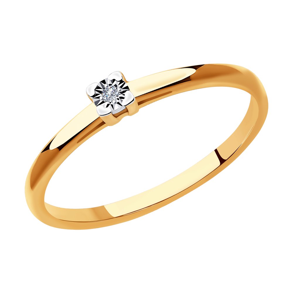 

Кольцо из золота р.  SOKOLOV Diamonds 1011931, бриллиант, 1011931