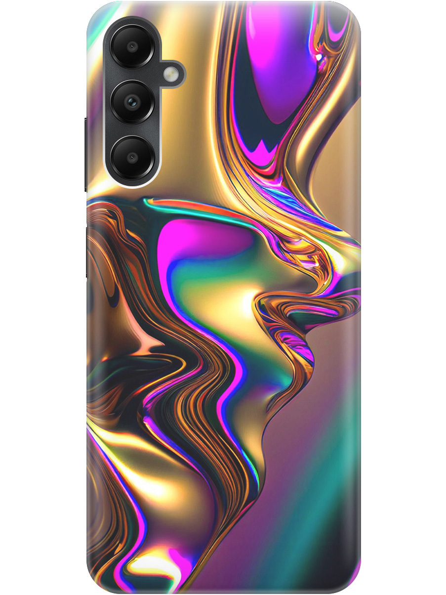 

Силиконовый чехол на Samsung Galaxy A05s с принтом "Золотистая абстракция", Прозрачный;золотистый;фиолетовый, 776583731