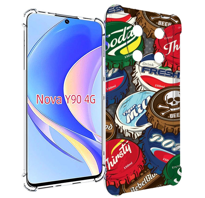 

Чехол MyPads крышки от баночек для Huawei Nova Y90 (CTR-LX1) / Enjoy 50 Pro, Tocco