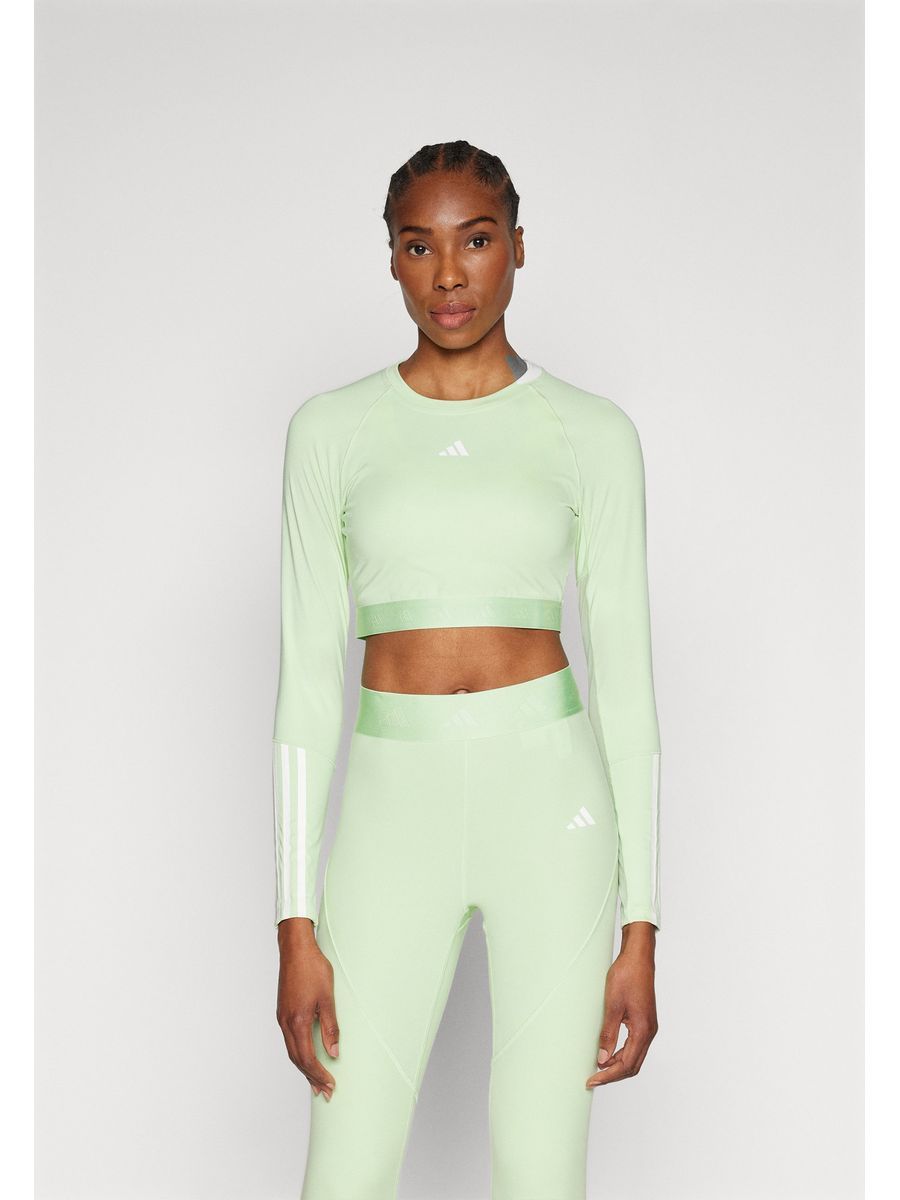 

Топ женский Adidas HYPERGLAM CROP зеленый L, HYPERGLAM CROP