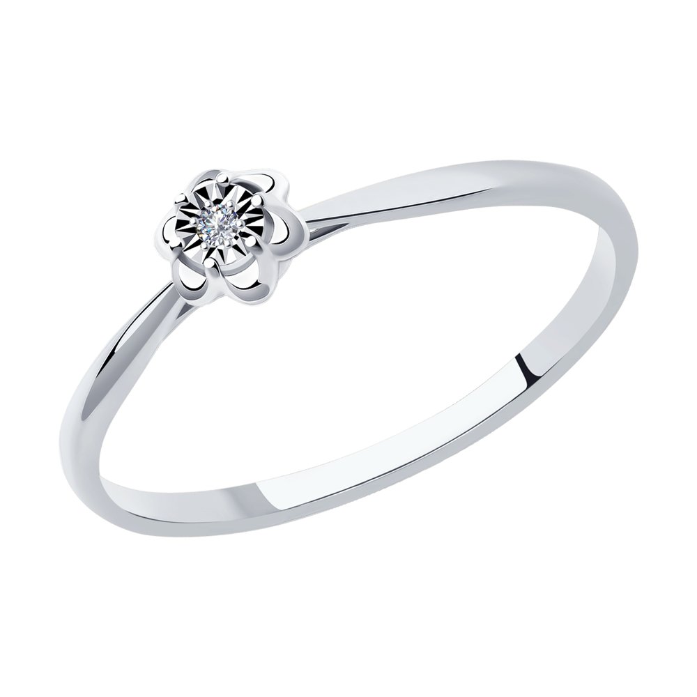 

Кольцо из золота р. 16 SOKOLOV Diamonds 1011966, бриллиант, 1011966