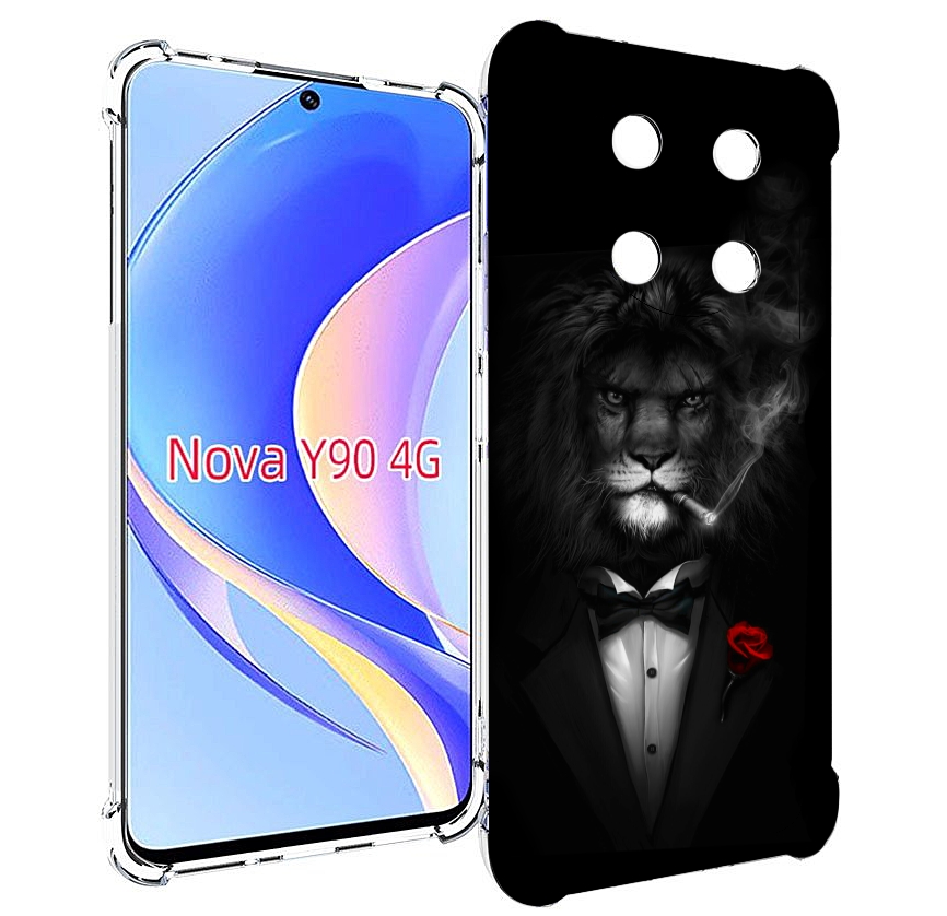 

Чехол MyPads лев-в-темноте-с-сигаретой мужской для Huawei Nova Y90 (CTR-LX1), Tocco