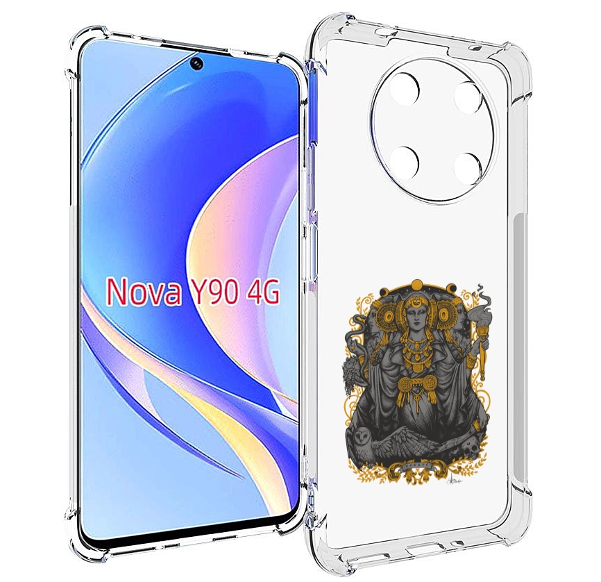 

Чехол MyPads божество с золотыми элементами для Huawei Nova Y90 (CTR-LX1) / Enjoy 50 Pro, Tocco