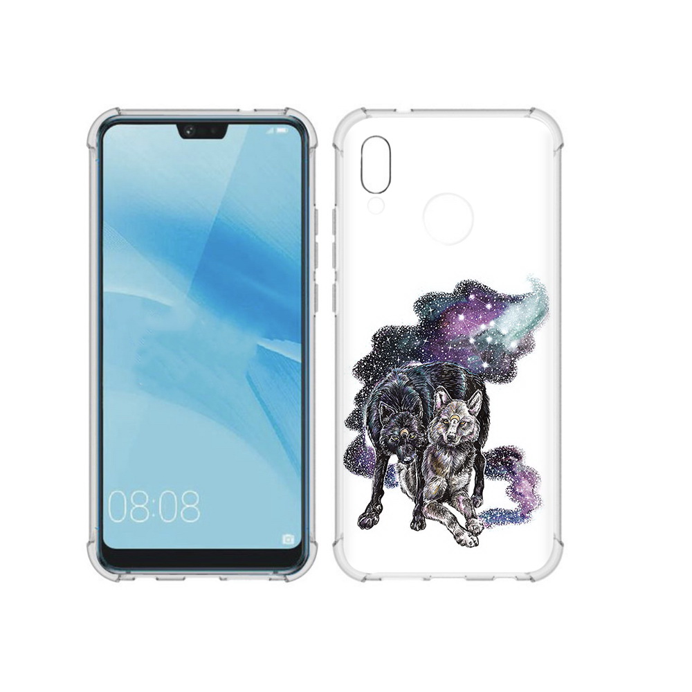 

Чехол MyPads Tocco для Huawei P20 Lite звездные волки (PT130405.51.352), Прозрачный, Tocco