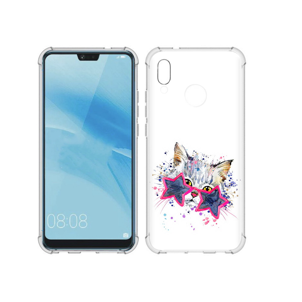 

Чехол MyPads Tocco для Huawei P20 Lite звездные очки (PT130405.51.353), Прозрачный, Tocco