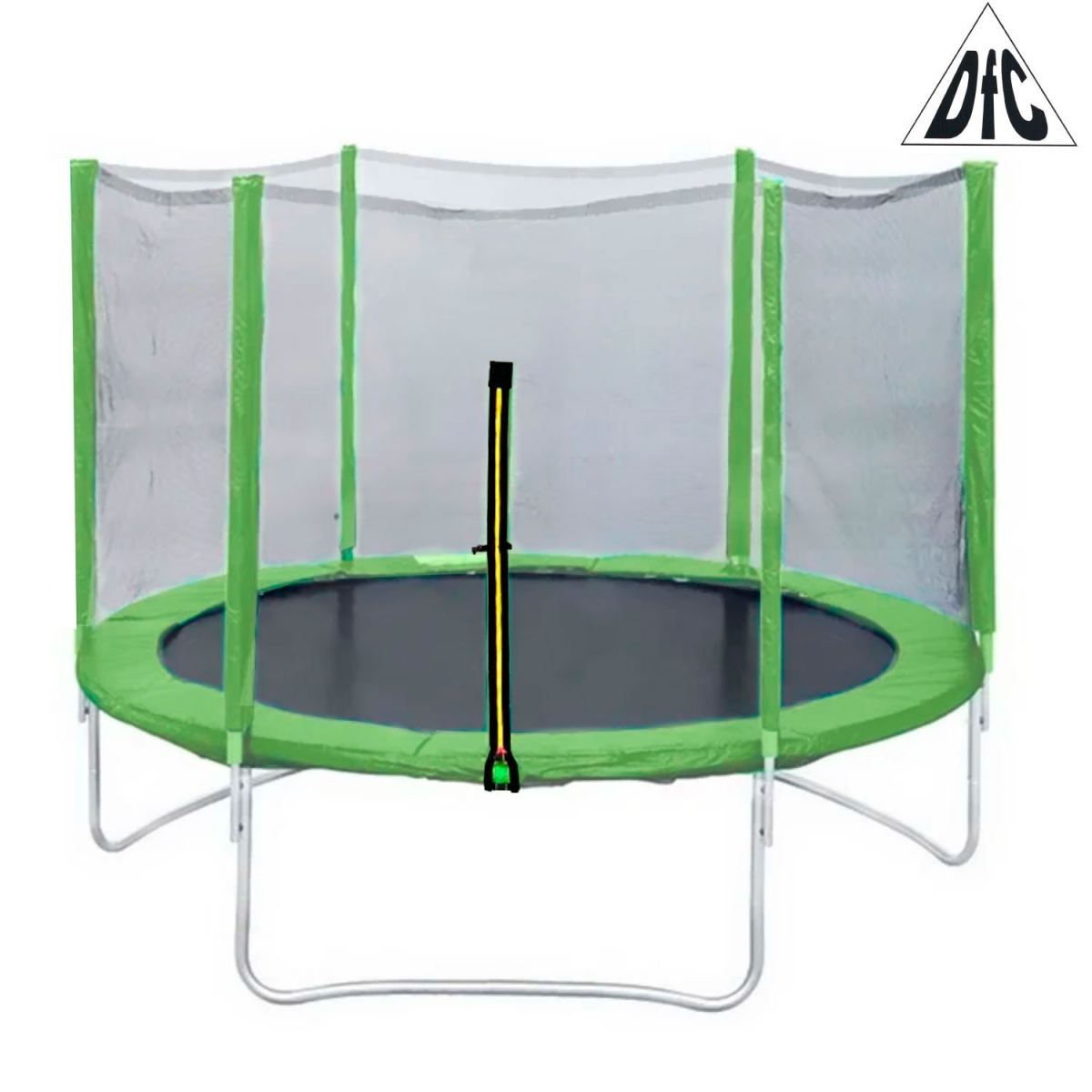 фото Батут с внешней защитной сеткой dfc trampoline fitness 5 футов - 150 см (светло-зеленый)