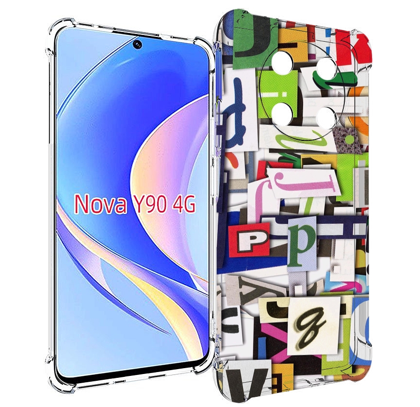 

Чехол MyPads ломанные-буквы для Huawei Nova Y90 (CTR-LX1) / Enjoy 50 Pro, Tocco