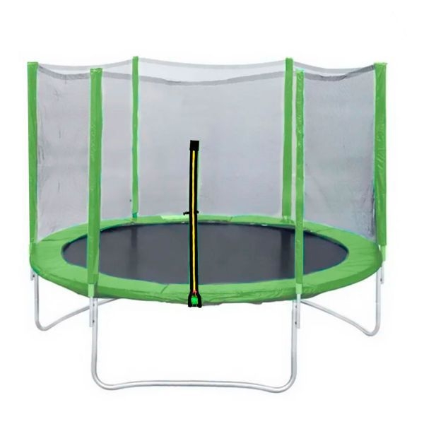 фото Батут с внешней защитной сеткой dfc trampoline fitness 14 футов - 427 см (светло-зеленый)