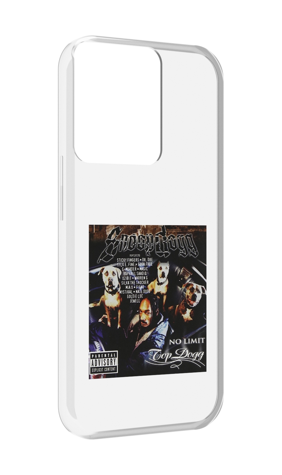 

Чехол MyPads Snoop Dogg NO LIMIT TOP DOGG для OPPO Reno 8, Прозрачный, Tocco