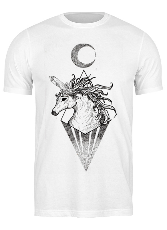 

Футболка унисекс Printio Единорог (unicorn) белая 2XL, Белый, Единорог (unicorn)