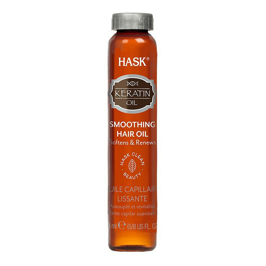 Масло Hask Keratin Protein для придания гладкости и сияния волосам 18 мл