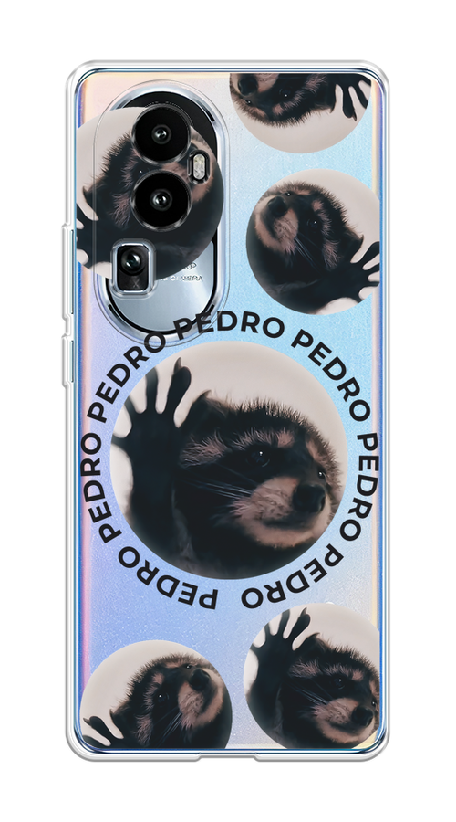 

Чехол на Oppo Reno 10 Pro Plus "Pedro енот", Черный;бежевый;прозрачный, 2514550-1