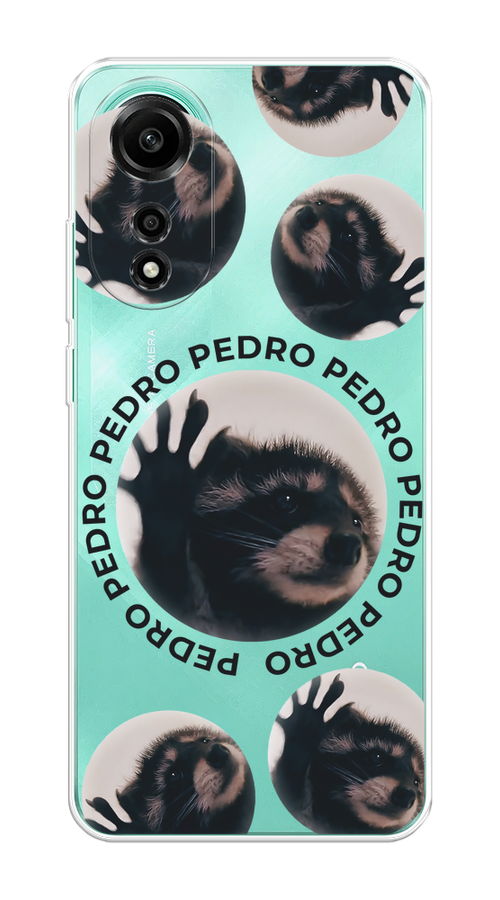 

Чехол на Oppo A78 4G "Pedro енот", Черный;бежевый;прозрачный, 2514750-1