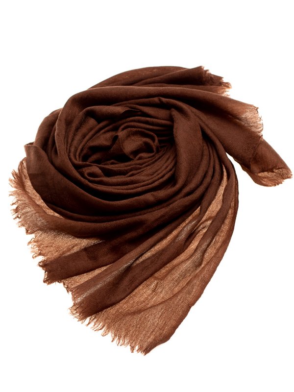 Палантин унисекс PASHMINA EMPORIUM KPS20-210 коричневый, 75х210 см