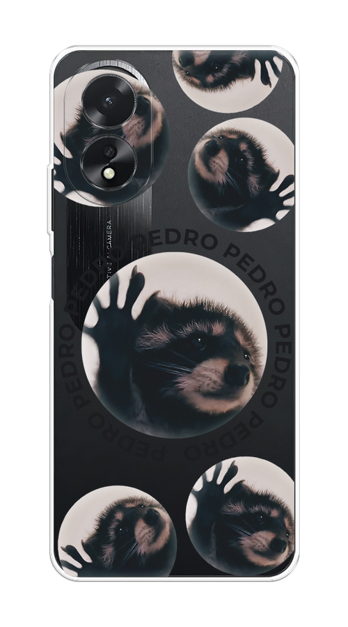 

Чехол на Oppo A38/A18 "Pedro енот", Черный;бежевый;прозрачный, 2515450-1
