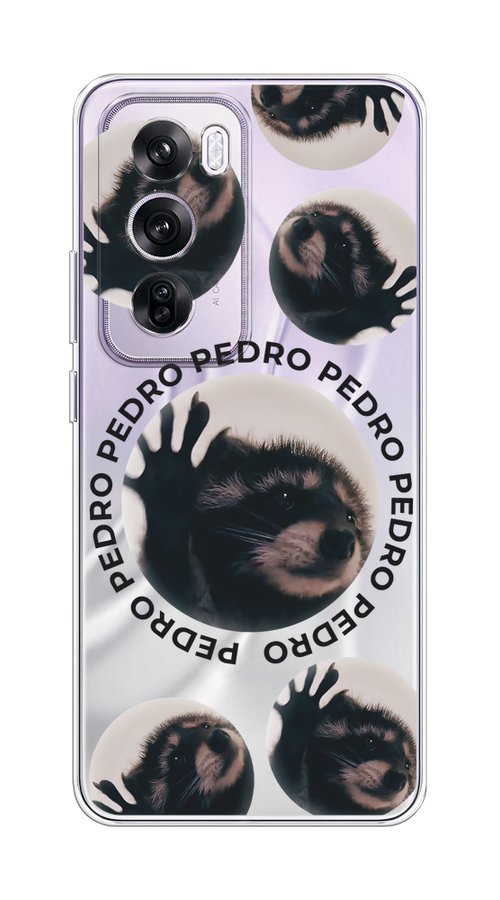 

Чехол на Oppo Reno 12 Pro "Pedro енот", Черный;бежевый;прозрачный, 2517150-1