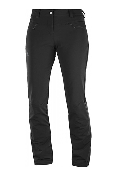 фото Спортивные брюки женские salomon wayfarer warm pant black черные 38 eu