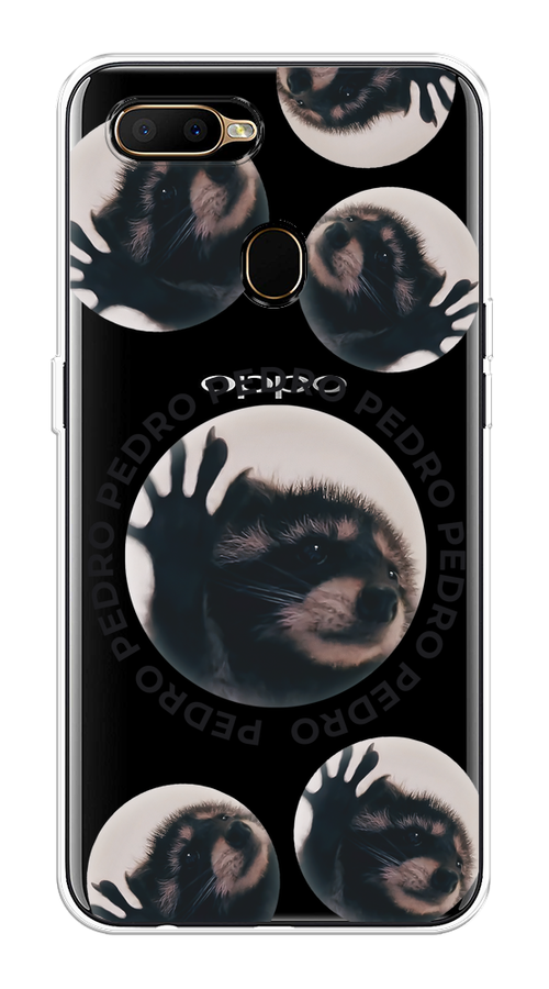 

Чехол на Oppo A5s "Pedro енот", Черный;бежевый;прозрачный, 252350-1