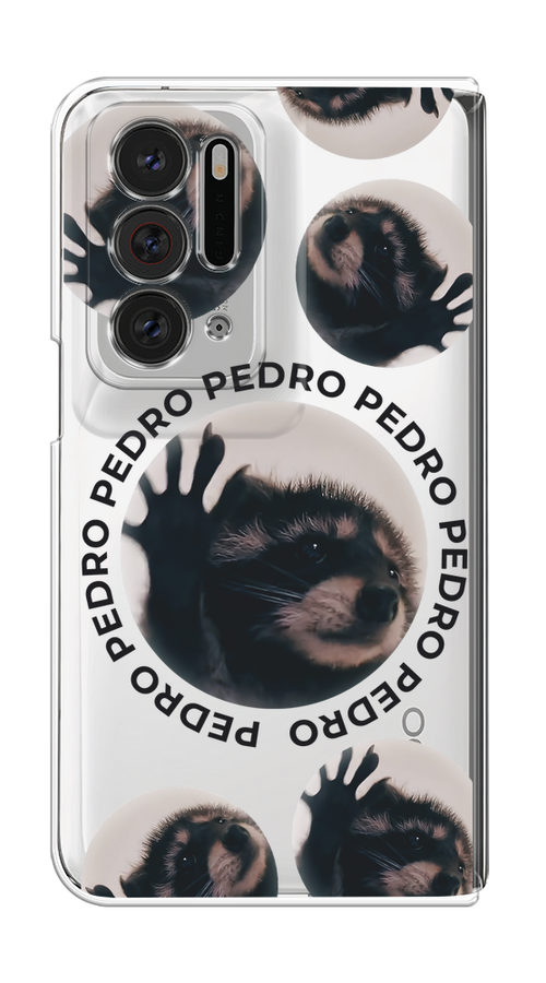 

Чехол на Oppo Find N "Pedro енот", Черный;бежевый;прозрачный, 259650-1