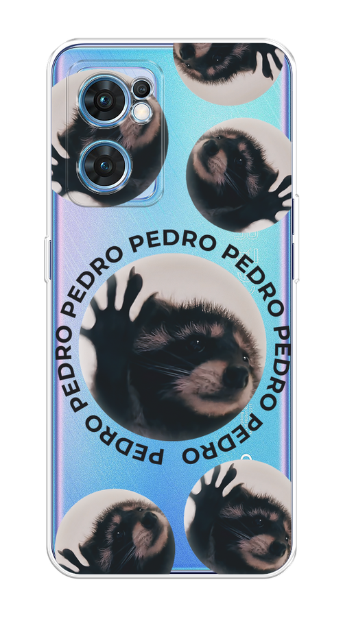 

Чехол на Oppo Find X5 Lite "Pedro енот", Черный;бежевый;прозрачный, 259850-1
