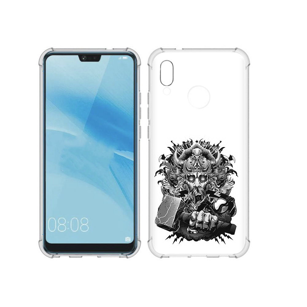 

Чехол MyPads Tocco для Huawei P20 Lite злой тор (PT130405.51.363), Прозрачный, Tocco