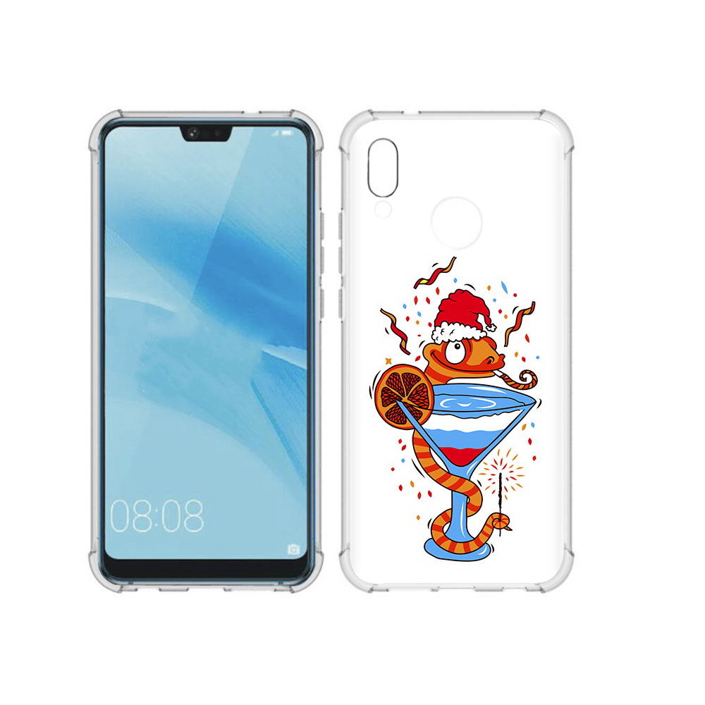 

Чехол MyPads Tocco для Huawei P20 Lite змейка (PT130405.51.364), Прозрачный, Tocco