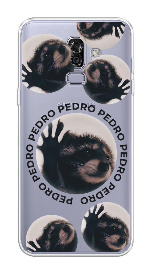 

Чехол на Samsung Galaxy J8 "Pedro енот", Черный;бежевый;прозрачный, 26550-1