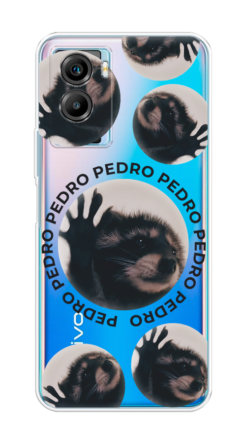 

Чехол на Vivo Y55s 5G "Pedro енот", Черный;бежевый;прозрачный, 266150-1