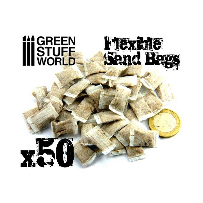 

Набор мешков с песком для моделизма Green Stuff World Sand Bags Flexible, Sand Bags