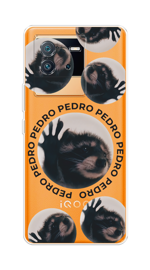 

Чехол на Vivo iQOO Neo6 "Pedro енот", Черный;бежевый;прозрачный, 266850-1