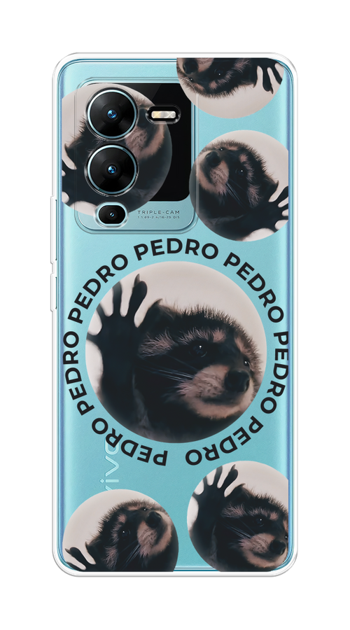 

Чехол на Vivo V25 Pro 5G "Pedro енот", Черный;бежевый;прозрачный, 267450-1