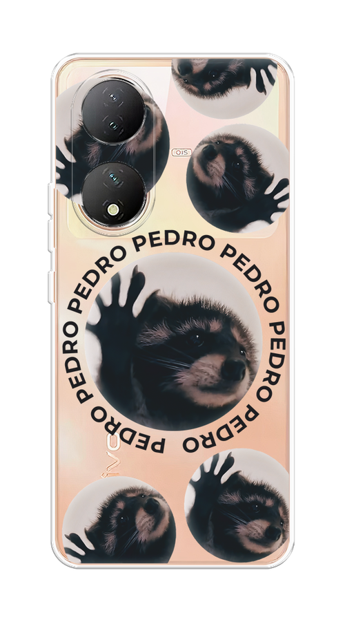 

Чехол на Vivo Y100 "Pedro енот", Черный;бежевый;прозрачный, 268250-1