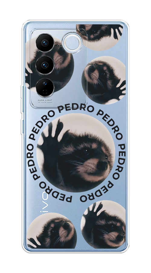 

Чехол на Vivo V27/V27 Pro "Pedro енот", Черный;бежевый;прозрачный, 268450-1