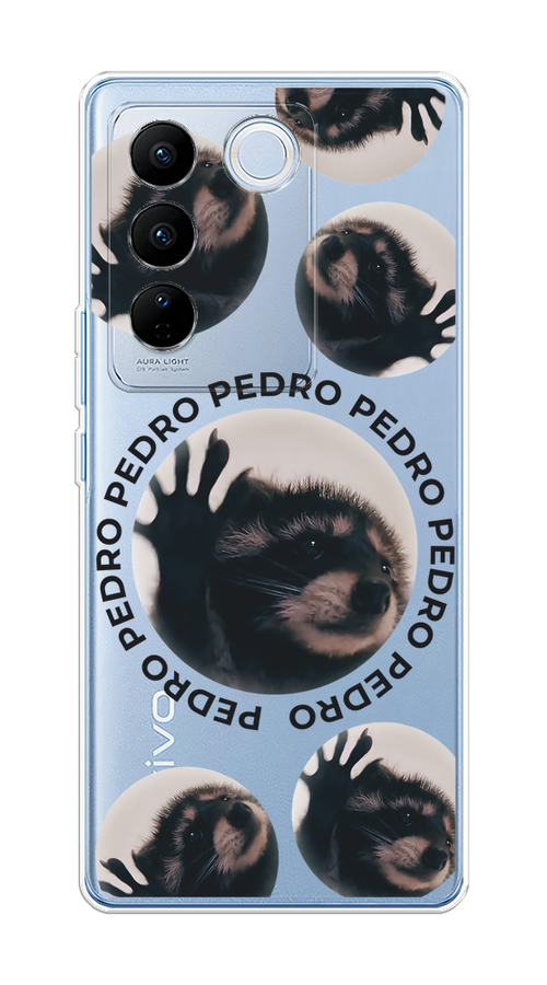 

Чехол на Vivo V27/V27 Pro "Pedro енот", Черный;бежевый;прозрачный, 268550-1