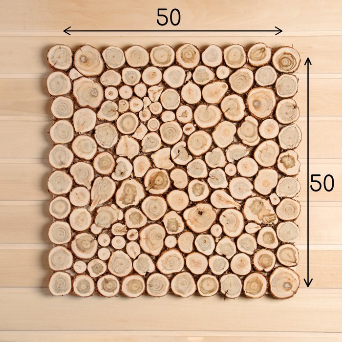 фото Панно из можжевельника 52х52 см добропаровъ