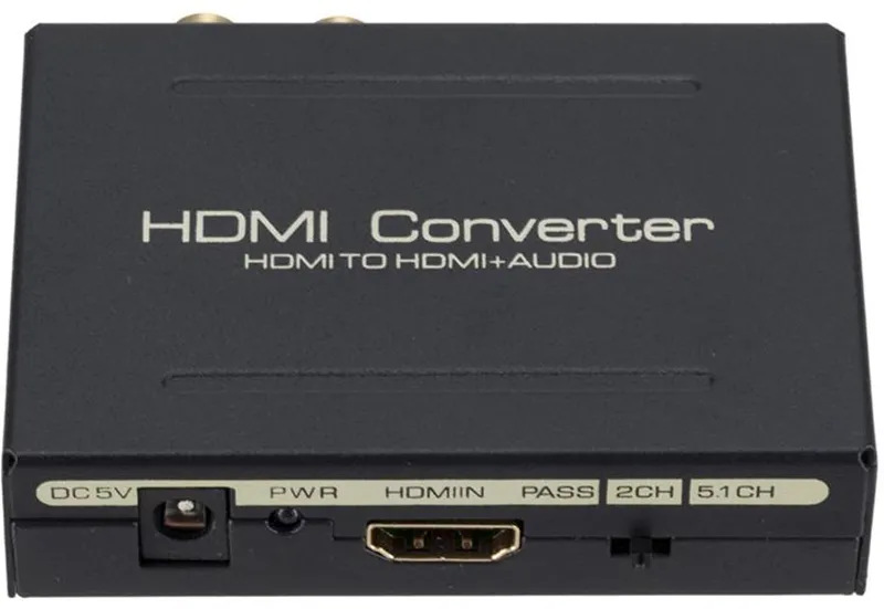 

Конвертер GSMIN AN-20, HDMI - RCA, SPDIF, Черный, AN-20