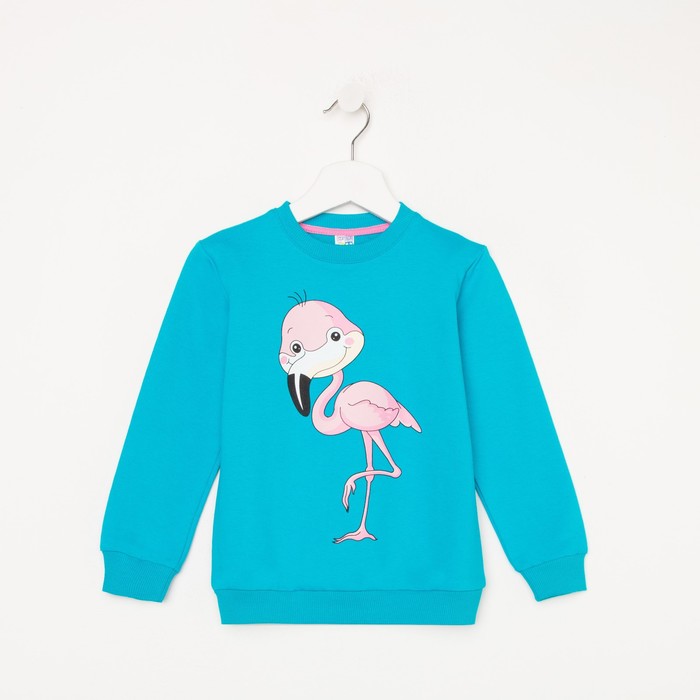 

Свитшот для девочки, цвет голубой, рост 116