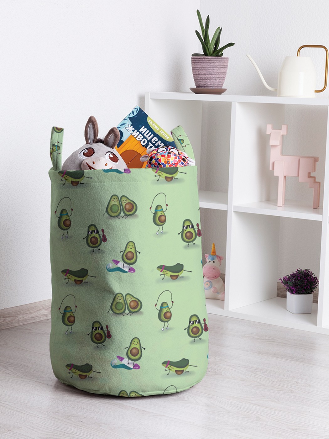 

Корзина для игрушек JoyArty 35x50 см toba_413276_M, Зеленый