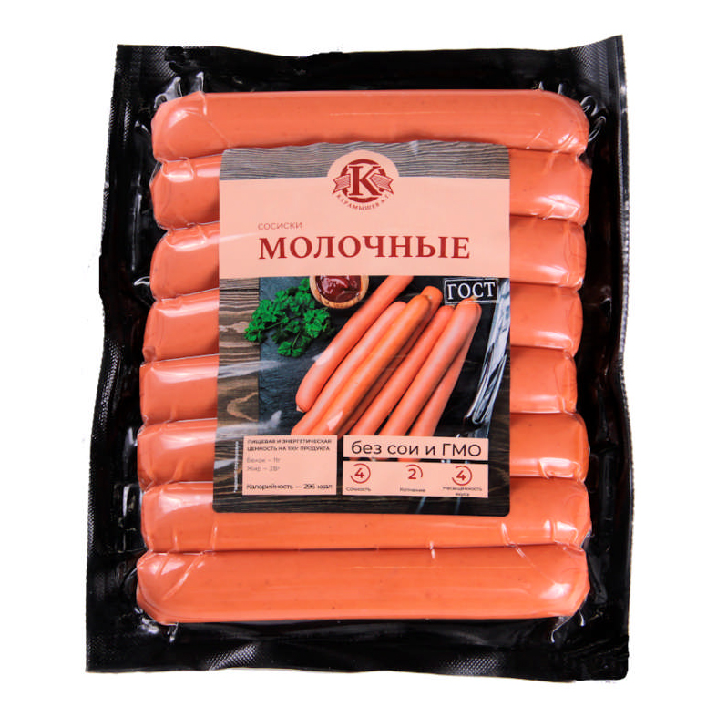 

Сосиски Карамышев Молочные вареные 330 г