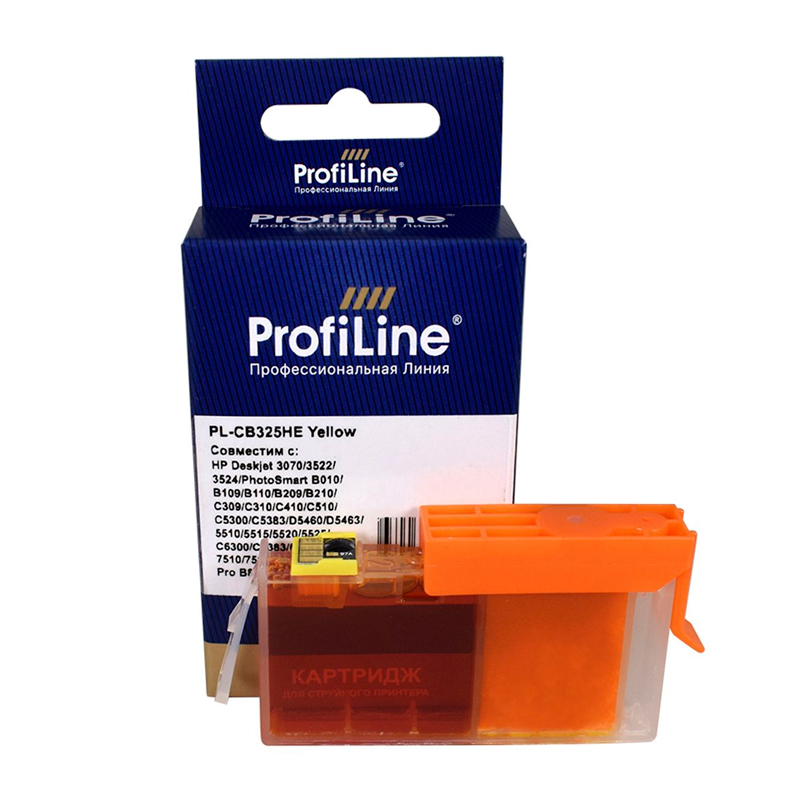

Картридж для струйного принтера Profiline (PL-CB325HE) желтый, совместимый