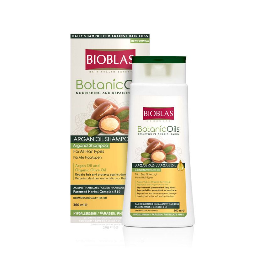 Шампунь для волос Bioblas Botanic Oils с аргановым маслом 360мл