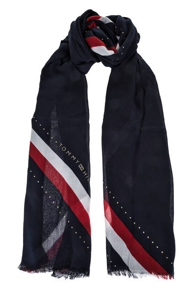 

Палантин женский Tommy Hilfiger AW0AW07870 0GO синий, 202х82 см, AW0AW07870 0GO