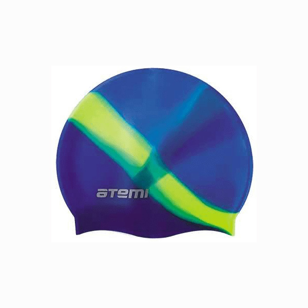Шапочка для плавания ATEMI детская (до 56 см.), мультиколор, силикон MC407