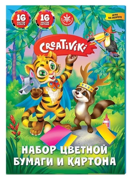 

Набор картона и цветной бумаги "Creativiki"