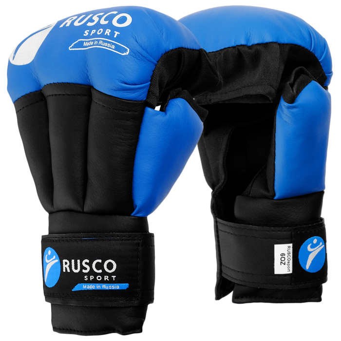 Боксерские перчатки Rusco Sport 2947747 синие, 12 унций