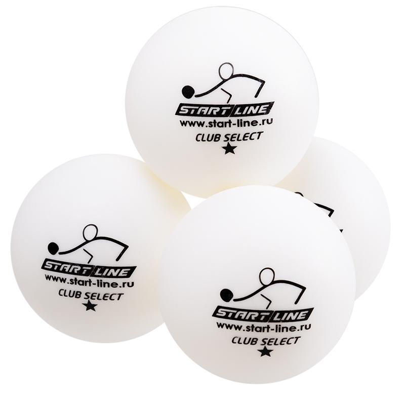 Мячи для настольного тенниса Start Line Club Select 1*, белый, 120 шт.