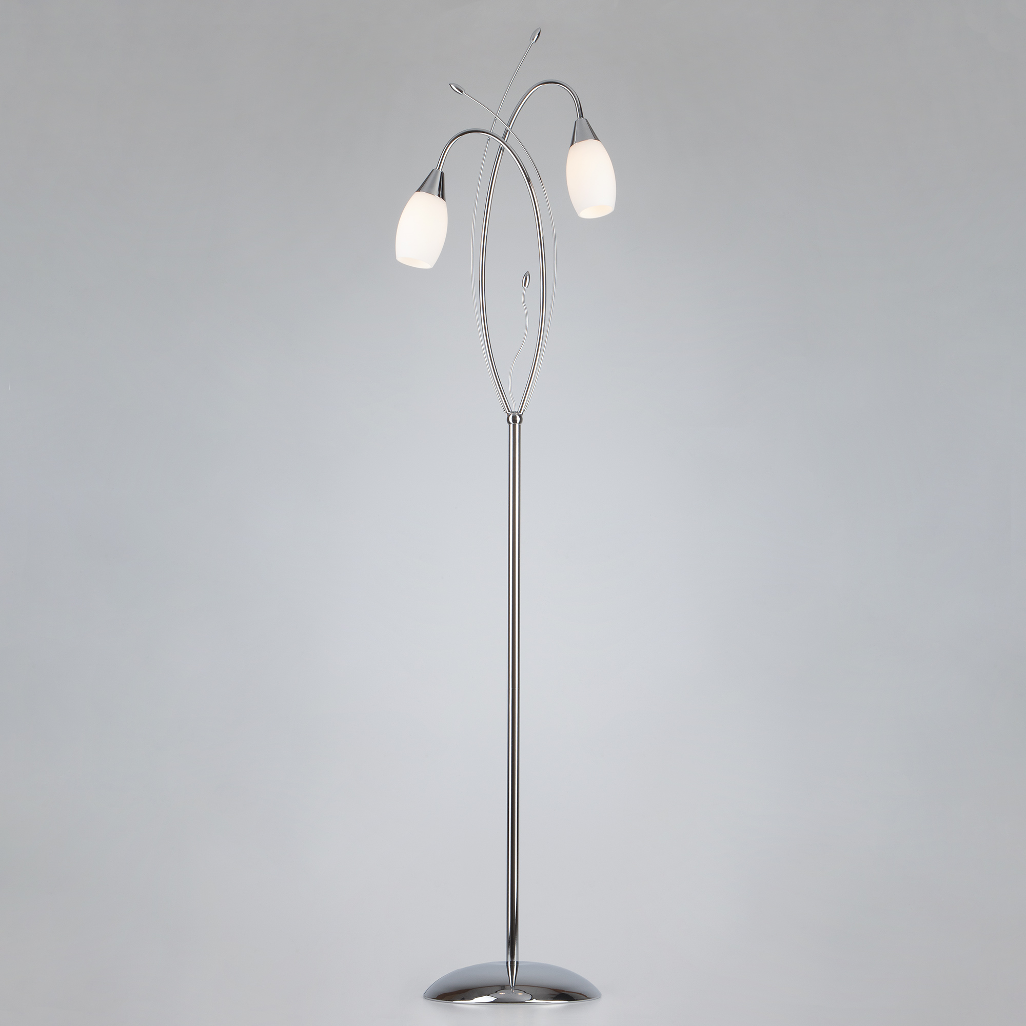 фото Торшер евросвет 22080/2f хром e14