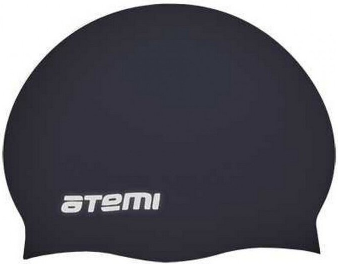 Шапочка для плавания ATEMI детская (до 58 см.), черная, тонкий силикон TC301