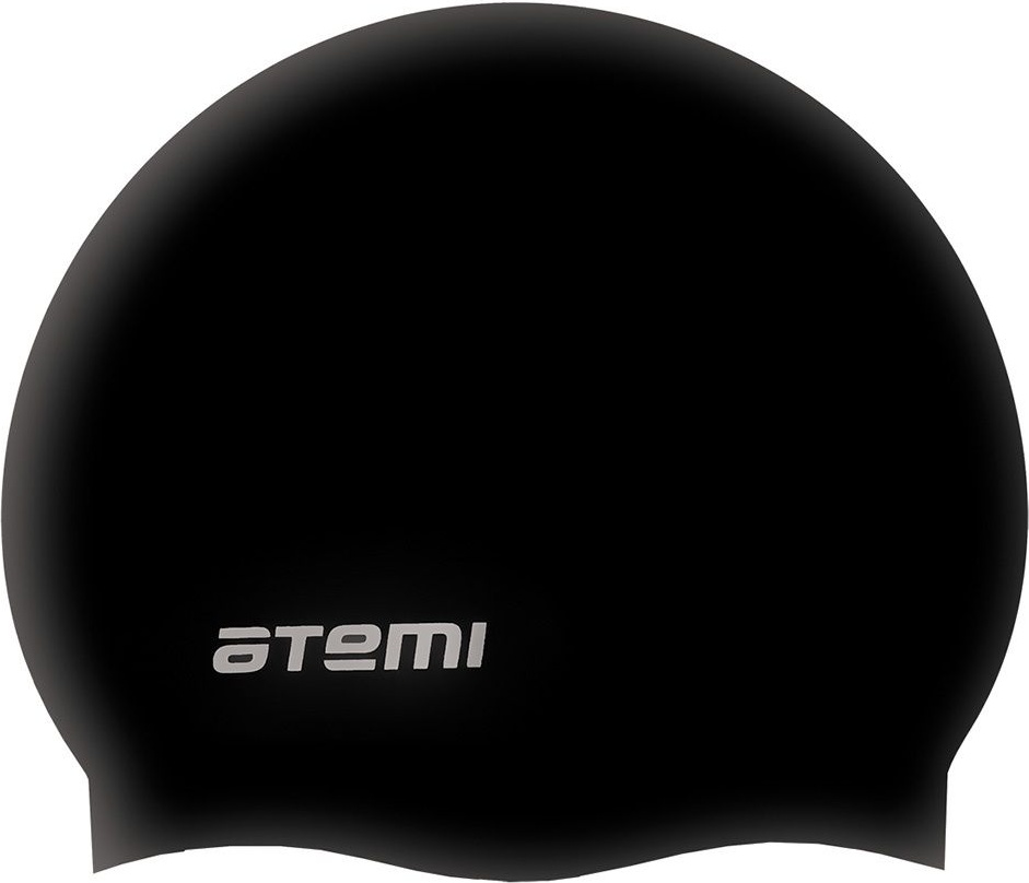 Шапочка для плавания ATEMI детская (до 56 см.), черная, силикон SC301
